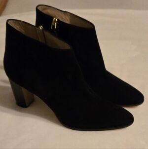 Manolo Blahnik Black Ankle Booties